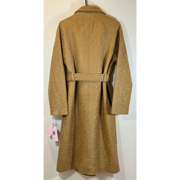 NWT Avec Les Filles Double Breasted Teddy Trench Coat Women's Medium - Picture 4 of 12